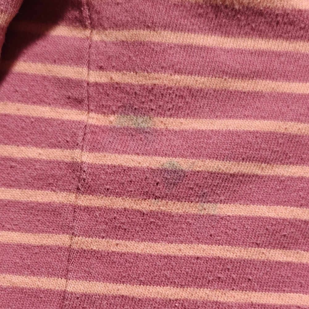 Vintage Stussy Shirt Men's Medium Striped Salmon Pink 100% Cotton - Picture 7 of 7